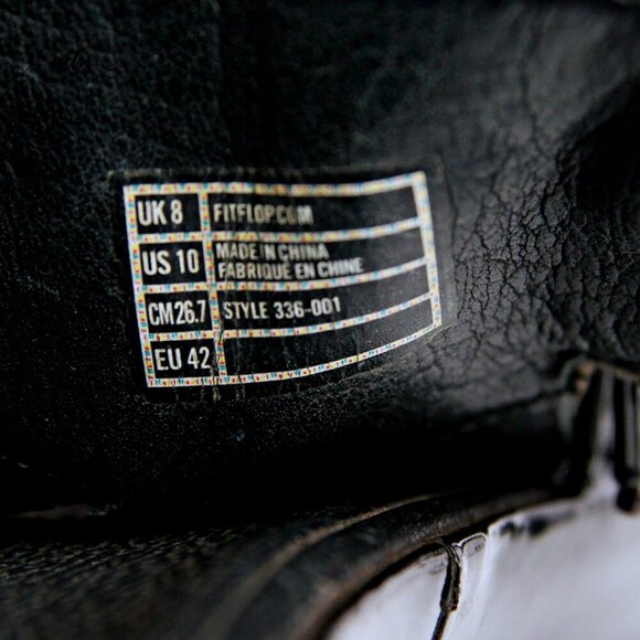 Fitflop Cha Cha Beaded Thong Sandals Black Women 10 - Picture 14 of 14